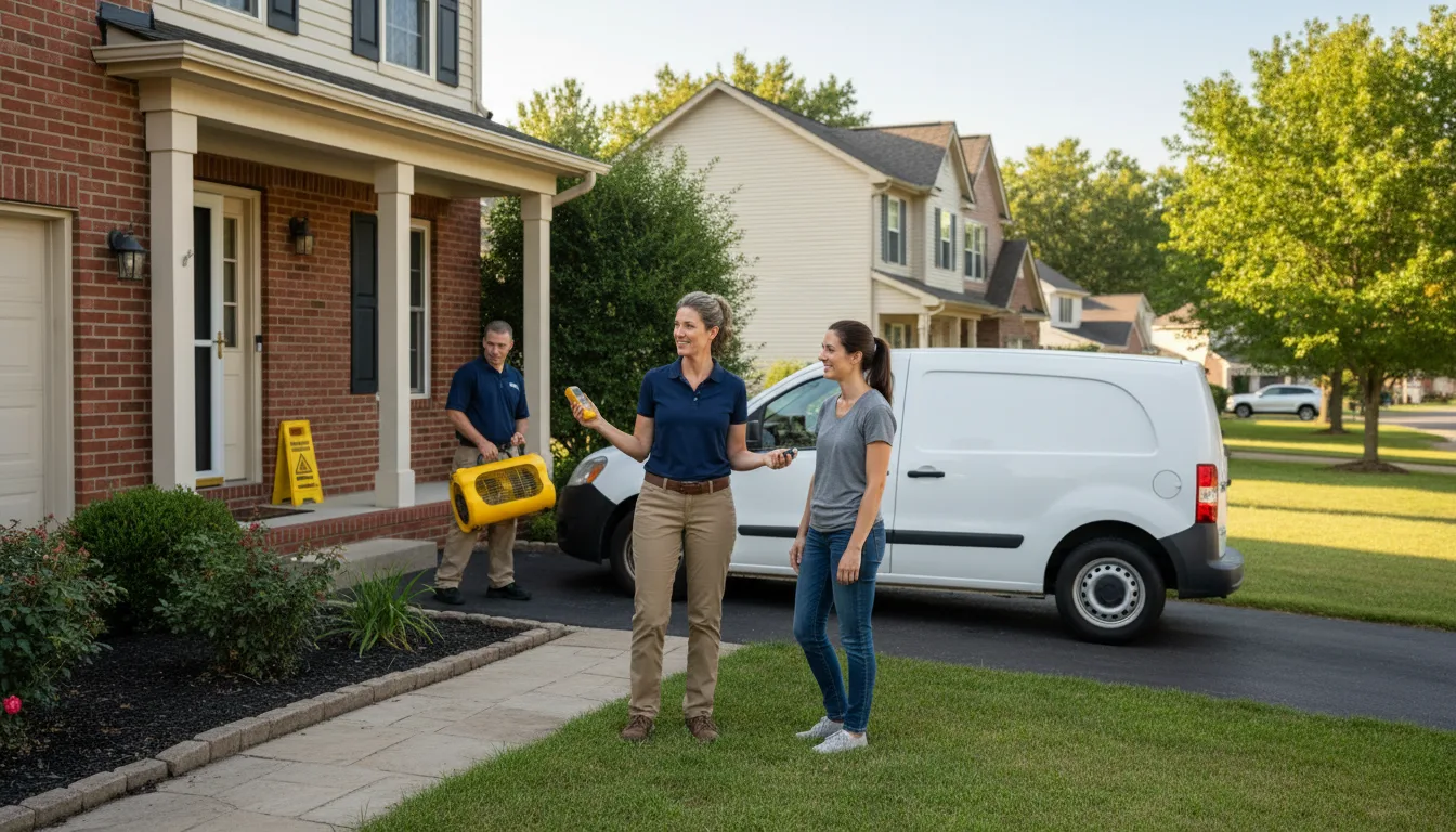 Residential water damage restoration in Chillum, MD